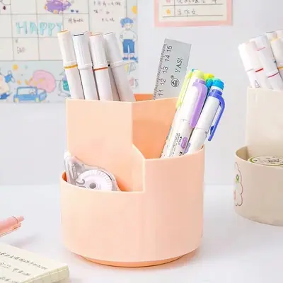 360-degree rotating makeup brush storage box - 9