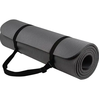 Kaymaz Sünger Fitness Yoga Matı, Taşınabilir, Kalın, Darbe Emici, Ev ve Spor Salonu