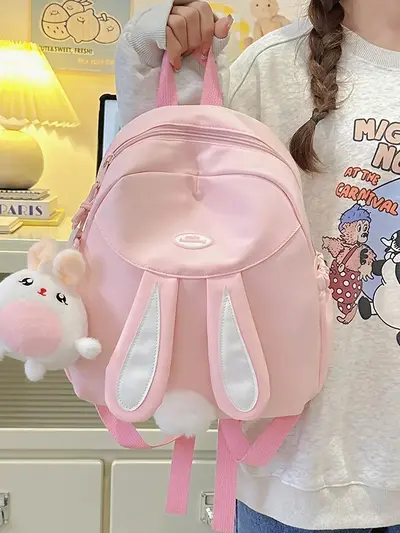 Kinder-Mini-Rucksack mit Hasenohren im japanischen Stil - 1
