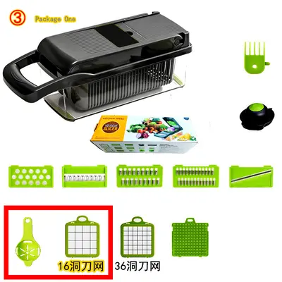 Multifunctional vegetable chopper, garlic onion potato - 12