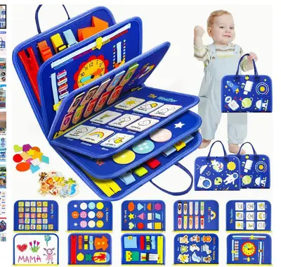 Felt Dressing Board Educational Toy, Children's Early Learning Busy Board - 7