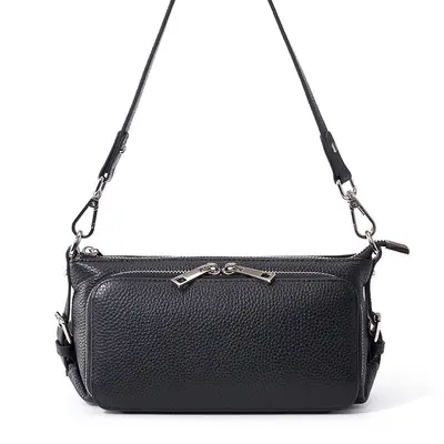 Damen-Schultertasche aus echtem Leder, Umhängeriemen, großes Fassungsvermögen
