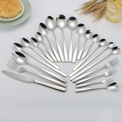 Daoqi 304 Edelstahl-Besteck-Set mit quadratischem Griff