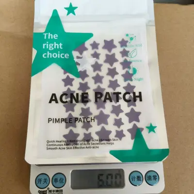 Hydrocolloid Pimple Patch Fluid and Pus Absorbing Colorful Star