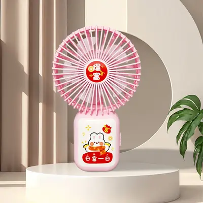 Yeni masaüstü el tipi küçük fan usb şarjlı fan sessiz taşınabilir uzun pil ömrü baskılı LOGO'yu destekler - 9