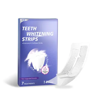 Teeth Whitening Strips, Removes Yellow and Smoke Stains, No Residue - 7