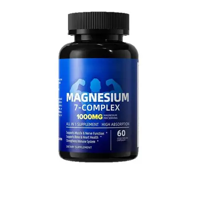 Magnesium Capsules, Nutritional Dietary Supplement for Energy and Fatigue Relief - 6