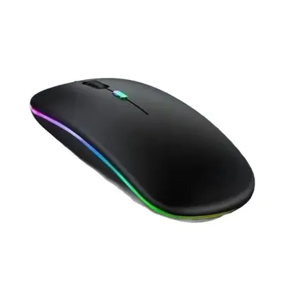 Factory Direct RGB Dual-Mode Wireless Notebook Computer Mouse with Bass Type-C Charging - Stock Available for Wholesale