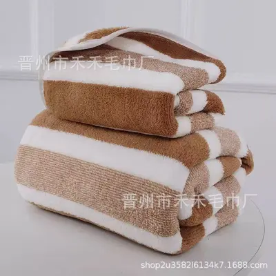 2024 Cross-border Wide-bordered Towel Home-type Adult Towel Absorbent Soft Non-shedding Thickened Face Washing Towel - 10