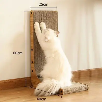 猫抓板L型立式猫爪板耐磨不掉屑猫咪玩具猫窝一体猫薄荷宠物用品