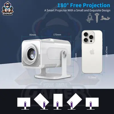 Amazon En Çok Satan Taşınabilir HCS350PRO Projektör PSP Oyun Projektörü HD Mini Ev Sineması
