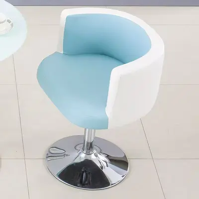 Negotiation Chair Swivel Height-Adjustable Single Small Armchair - 7