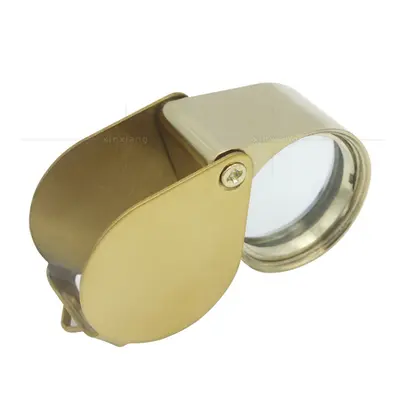 30x katlanabilir tüm metal antika büyüteç, 30x21mm, taşınabilir