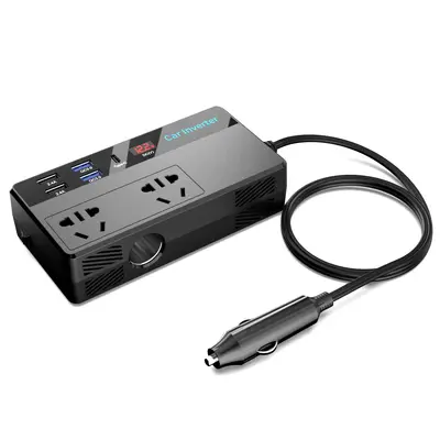 12V to 220V Car Power Inverter, Cigarette Lighter Socket, PDQC3.0 - 6