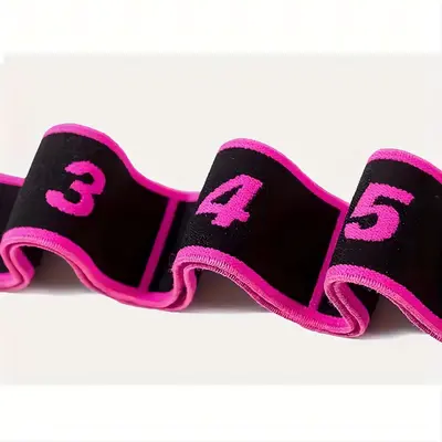 Yoga Stretch Band with Digital Segments, Dance Body Shaping, 8-Level Resistance - 2