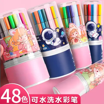 Aquarell-Stiftset, 12 und 48 Farben, waschbar