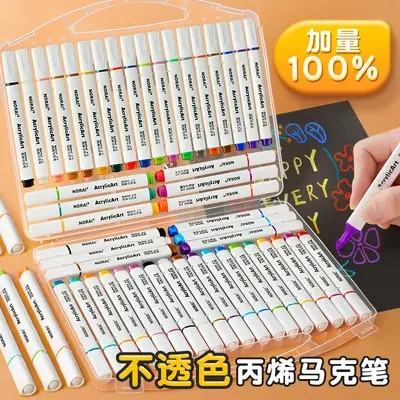 Quick-Drying Marker Pen and Water-Based Acrylic Paint Brush Set for Children