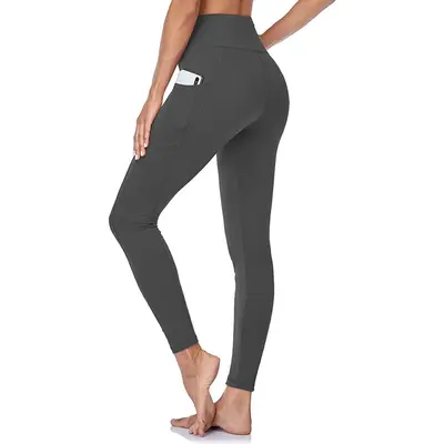 Women's Yoga Leggings with Pockets High Waist Tummy Control High Stretch - 8