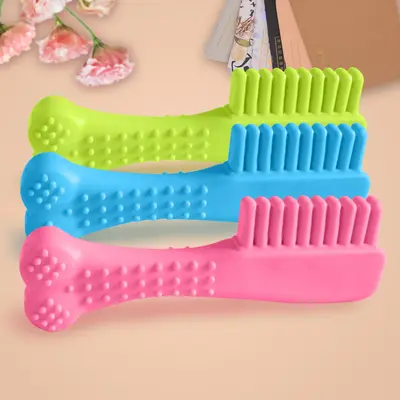 TPR Comb Dog Toy, Durable, for Chewing and Dental Care - 3