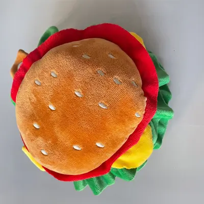 Kedi ve köpekler için hamburger şapkası, komik kostüm