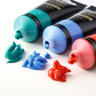 Qiaoergonei 75ml Acrylfarbe Set, 30 Farben, wasserfest