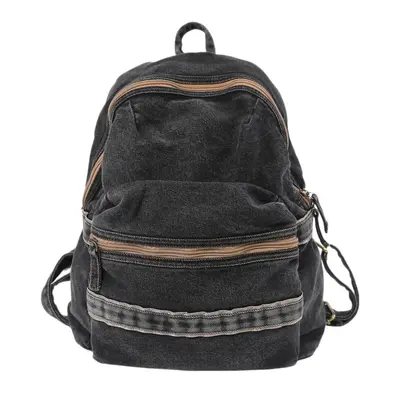 Retro Denim Small Backpack for Women, Student Casual Daypack - 6