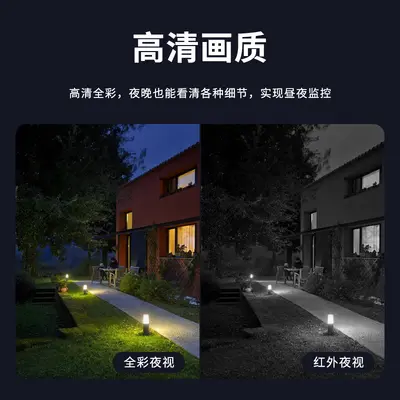 3MP WiFi solar security camera, outdoor waterproof