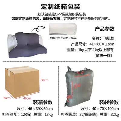 跨境亚马逊记忆棉飞机枕头成人专用护颈低枕助睡眠慢回弹侧睡枕头 - 8