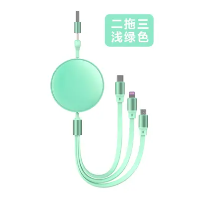 2 in 1 Datenkabel 100W Schnellladekabel USB auf Type-C Ausziehbares Datenkabel 3-in-1 Geschenkset Individuell anpassbar - 13