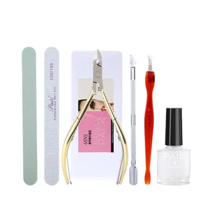 Manicure başlangıç seti, tırnak törpüsü, zımpara ve parlatma şeritleri