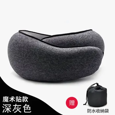Подушка для шеи U-образная из memory foam для путешествий - 9