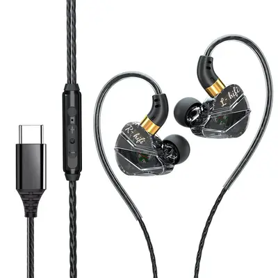 Wired In-Ear Earbuds, USB Type-C, HiFi, Microphone