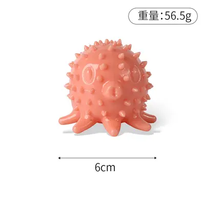 新款八爪章鱼啃咬磨牙TPR自嗨解闷小狗狗用品宠物玩具咬不烂跨境 - 7