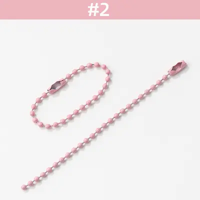 Bunte Perlenkette, Bonbonfarben, 2,4 mm, DIY-Schmuckzubehör - 8