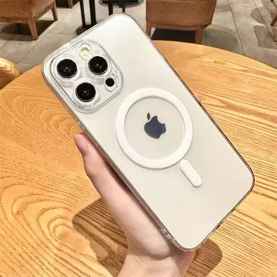 Apple iPhone 17 Pro Max uyumlu manyetik kılıf, 17 HD şeffaf, iPhone 16 Plus tam kaplı, 15 koruma kapağı