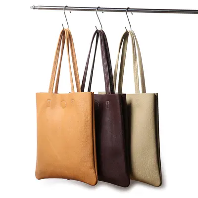 Genuine Cowhide Leather Women's Tote Bag, Large Capacity - 4
