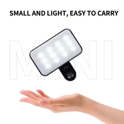 Dreifarbige verstellbare Live-Stream-Leuchte, Mini-Fotografie-Außenaufnahmen-Handyleuchte, Mini-tragbare LED-Selfie-Leuchte, Aufhelllicht - 6