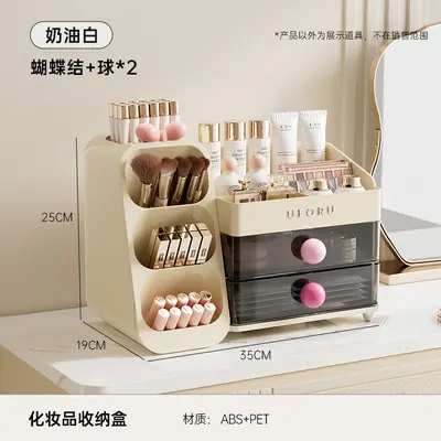 Makeup Storage Box with Lid Dustproof - 12