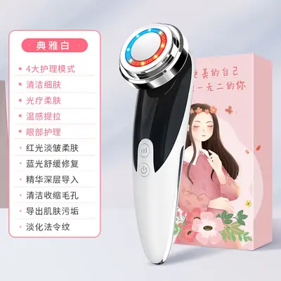 Xinlin beauty equipment ultrasonic introduction device, facial massage, facial cleansing, face washing and red and blue light therapy. - 7
