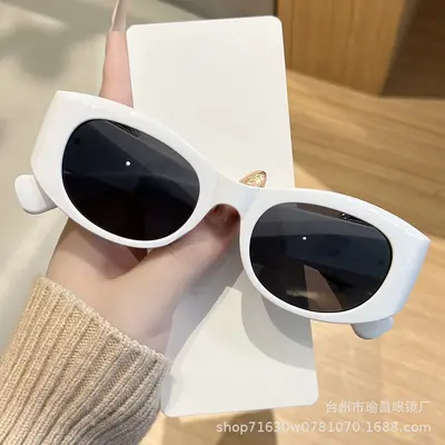 Small Frame Retro Sunglasses - 3