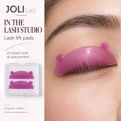 Glue-Free Self-Adhesive Eyelash Lift Silicone Pads, Bear Head Design