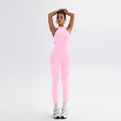 Women's Halter Backless Bodysuit, High Stretch, Ultra-Thin, Breathable - 12