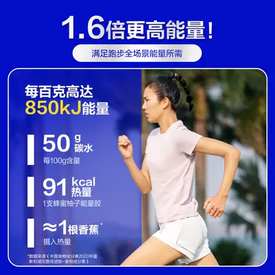 Kang.Bite Energiegel 45g pro Beutel (7 Sorten) Marathon Halbmarathon Elektrolyt-Ergänzung - 2
