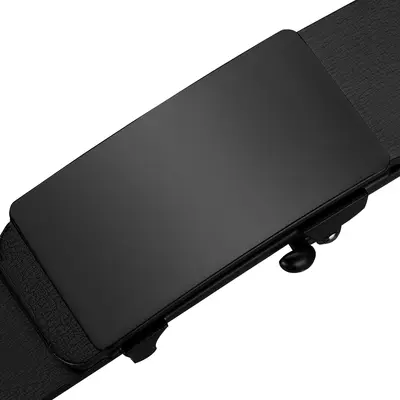 Neue Herrenleder Gürtel echter Leder innenliegend zahnlos automatische Schnalle Herren Ledergürtel vielseitige Business Hose Gürtel Fabrikgroßhandel - 3