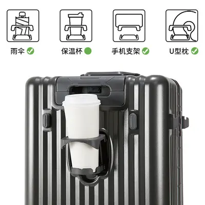 Aluminum Frame Large-Capacity Trolley Suitcase, Universal Wheels, Combination Lock - 4