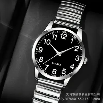 Seniorenarmbanduhr, große Ziffern, Nachtleuchtfunktion, Quarzwerk - 11