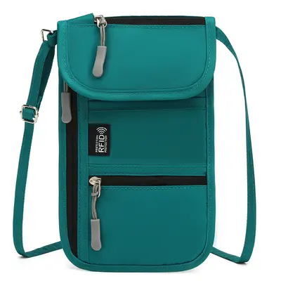 RFID-Blocking Document Bag with Passport Holder and Card Organizer - 9