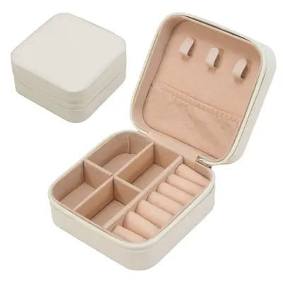 Jewelry Storage Box Beaded Necklace Earrings Studs Rings Small Zipper Jewelry Pouch High-end Jewelry Packaging Box