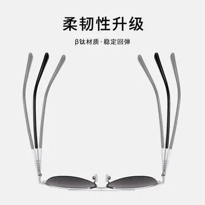 Classic Aviator Sunglasses S19203, Adult, Titanium Alloy Frame, Unisex - 5