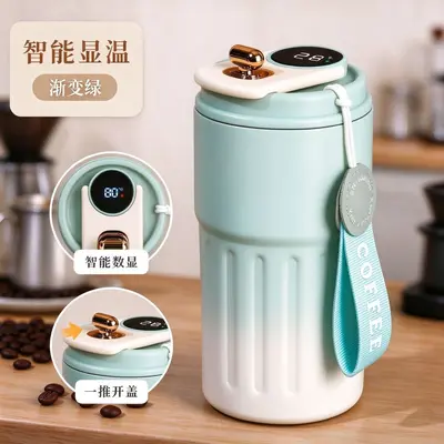 316 Edelstahl Kaffee-Thermobecher, Taschenformat, tragbar - 9